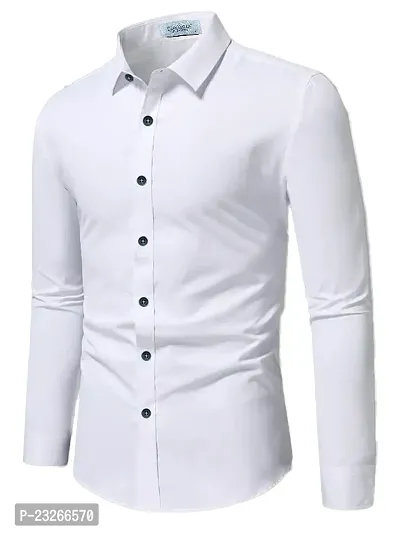 Classic Cotton Solid Casual Shirts for Men-thumb2