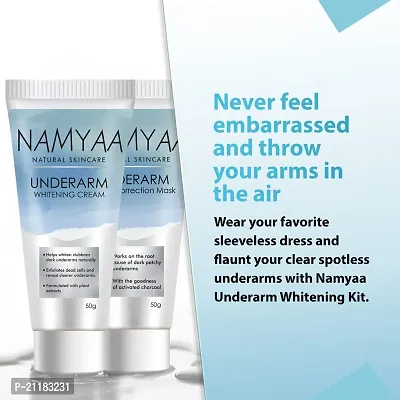 Namyaa Underarm Whitening Cream Kit for Dark Underarm/Uneven Tone With Vitamin C and Charcoal Extracts 100g, Pack of 2-thumb3