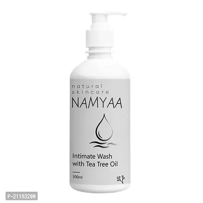 Namyaa Natural Intimate Wash With Tea Tree Oil | pH Balanced | Prevents Dryness, Bad Smell, Itching, Rashes  Irritation | Paraben Free | 300ml-thumb0