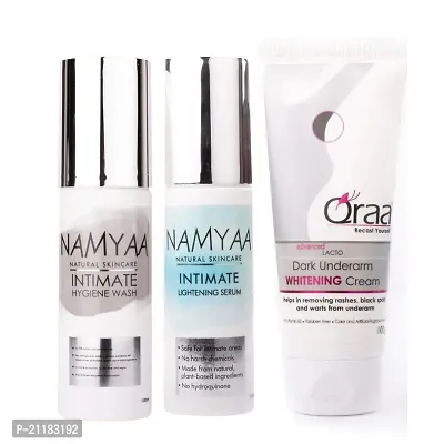 Namyaa Complete Intimate Care Set (Lightening Intimate Serum, 100 g with Intimate Wash, 100 g and Advanced Lacto Underarm Cream, 100 g)-thumb2