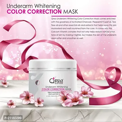 Qraa Underarm Whitening Color Correction Mask For Women With Vitamin B3, For Dark Underarms For Men  Women | 250g-thumb2