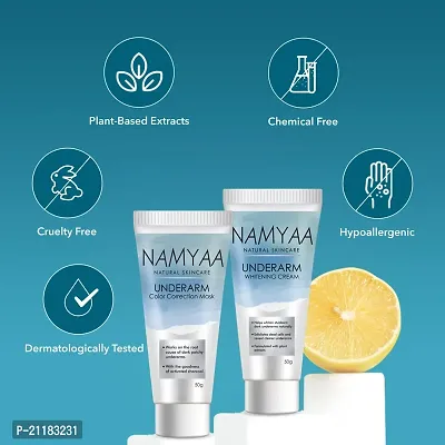 Namyaa Underarm Whitening Cream Kit for Dark Underarm/Uneven Tone With Vitamin C and Charcoal Extracts 100g, Pack of 2-thumb4