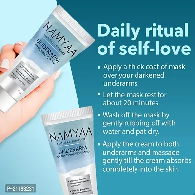 Namyaa Underarm Whitening Cream Kit for Dark Underarm/Uneven Tone With Vitamin C and Charcoal Extracts 100g, Pack of 2-thumb5