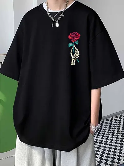 Roses Of Skeleton Men Oversized T-shirt