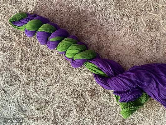 purple and green cotton dupatta