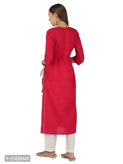 Nyra Cut Embroidered Kurta with Pant Set for Women-thumb3