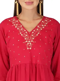 Nyra Cut Embroidered Kurta with Pant Set for Women-thumb4