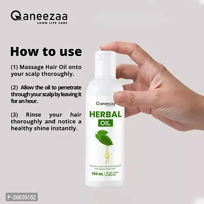 Qaneezaa Herbal Oil Prevents Hair Fall Grirying Of Hair Grows New Hair 100 Ml-thumb2