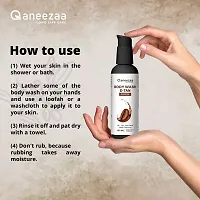 Qaneezaa Body Wash D-Tan Coffee, Skin Detox Deep Cleansing (100 Ml)-thumb4