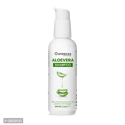 Qaneezaa Aloevera Shampoo Help Smooth Hydrate Your Hair Perfect For All Hair Types 200 Ml-thumb5