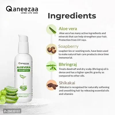 Qaneezaa Aloevera Shampoo Help Smooth Hydrate Your Hair Perfect For All Hair Types 200 Ml-thumb2