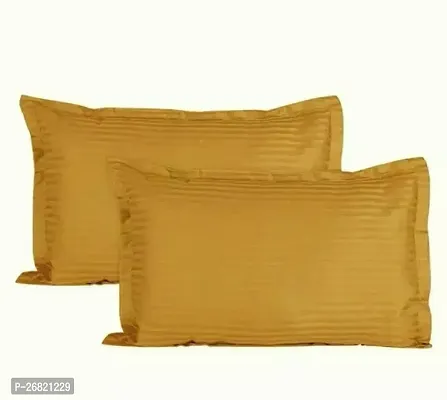 Cotton Strip Design Pillow Cover 2 pcs-thumb0