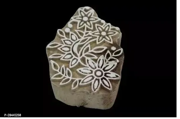 Wooden Printing Block Stamp Textile Design Fabric Print Dye