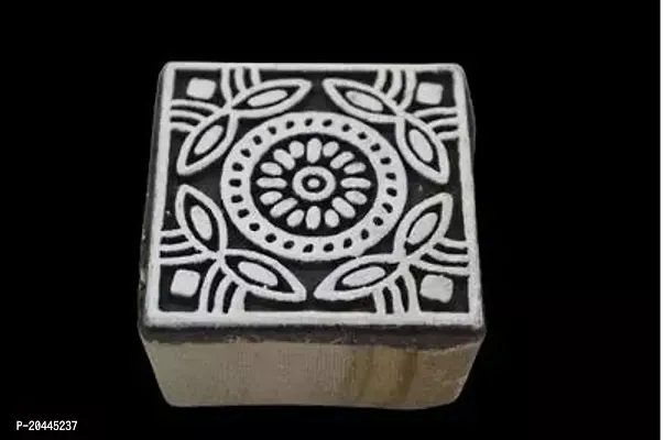 Wooden Printing Block Stamp Textile Design Fabric Print Dye