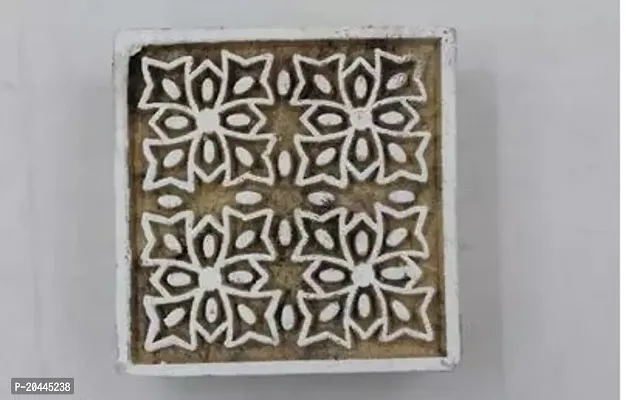 Wooden Printing Block Stamp Textile Design Fabric Print Dye