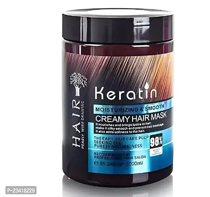 Keratin Cream Hair Mask, Moisturizing  Smoothing for Dry Damaged (800 g)-thumb0