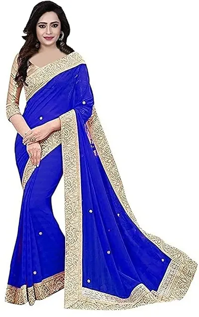 Beautiful Chiffon Saree with Blouse piece