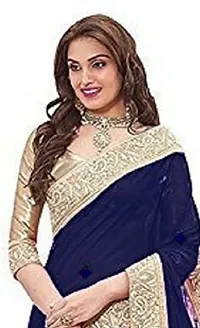 Beautiful Georgette Saree With Blouse Piece-thumb1