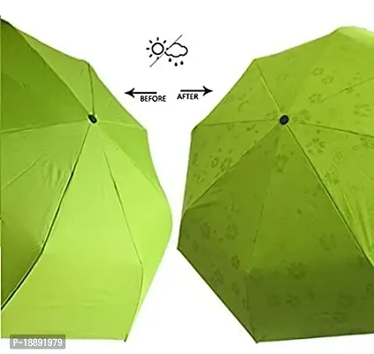 Beautiful Travel Magic Umbrella, Water Contact Gets Pattern Automaticly, Strong, Cute Designs, Folding Umbrella for Rain, Sun Light for 2 Persons for Adult Kids  Women, Random Color-thumb0