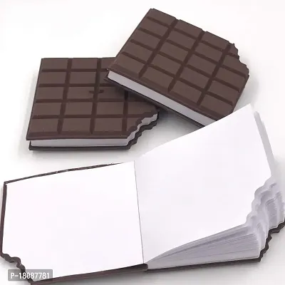 Chocolate Shaped Personal Desk Notepad Memo Book Small Diary (1 Pc Brown)-thumb0