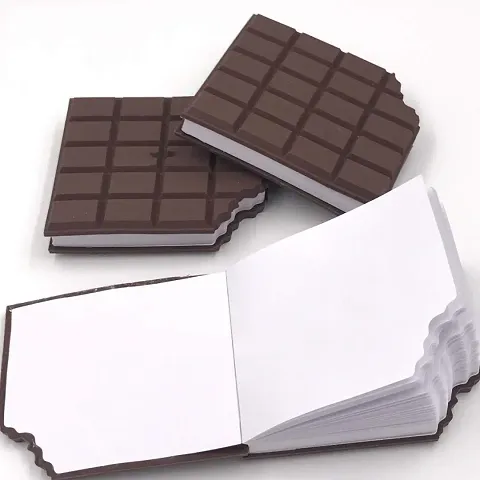 Chocolate Shaped Personal Desk Notepad Memo Book Small Diary (1 Pc Brown)