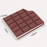 Chocolate Shaped Personal Desk Notepad Memo Book Small Diary (1 Pc Brown)-thumb1