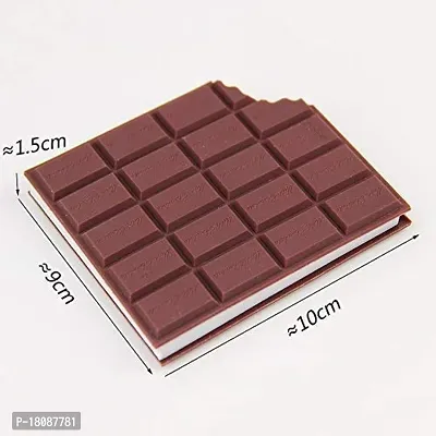 Chocolate Shaped Personal Desk Notepad Memo Book Small Diary (1 Pc Brown)-thumb2