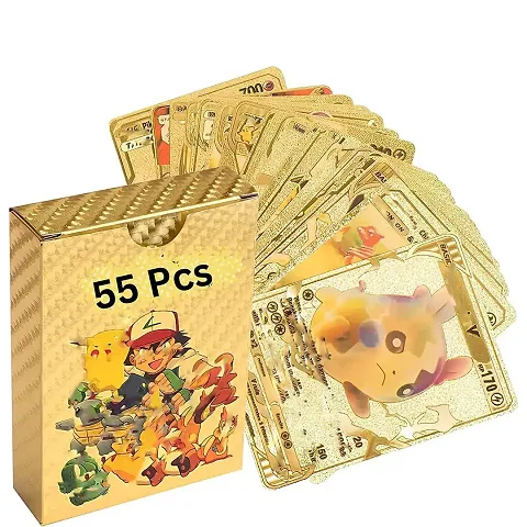 Playing Cards 55 PCS Golden Foil Card Assorted Cards TCG Deck Box