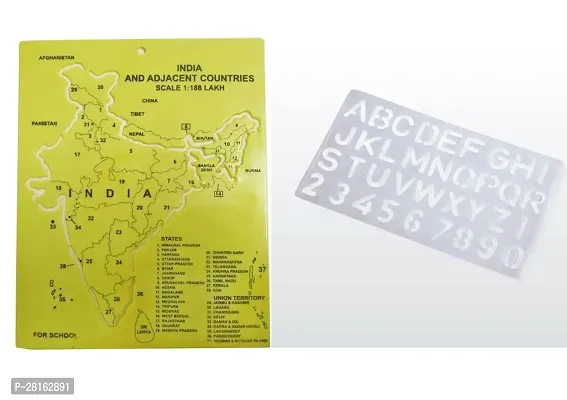 Indian Map And Alphabets Statical Set Of 2-thumb0