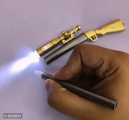 Kids Gun Pen For Boys Led Light Pack Of 2 Assorted Colors-thumb2