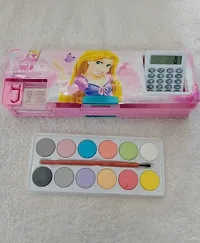 Stylish Calculator Barbei Pencil Box With 1 Color Plate -2-thumb1