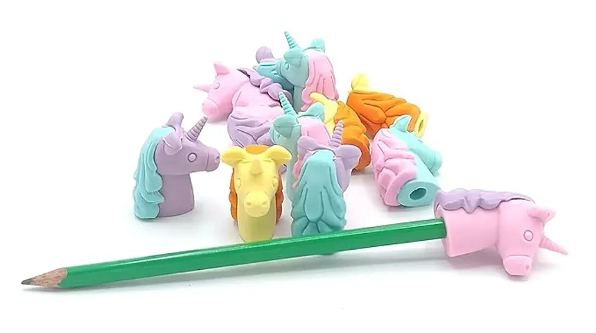 Pack of 6 Cute Unicorn Heat Shape Eraser