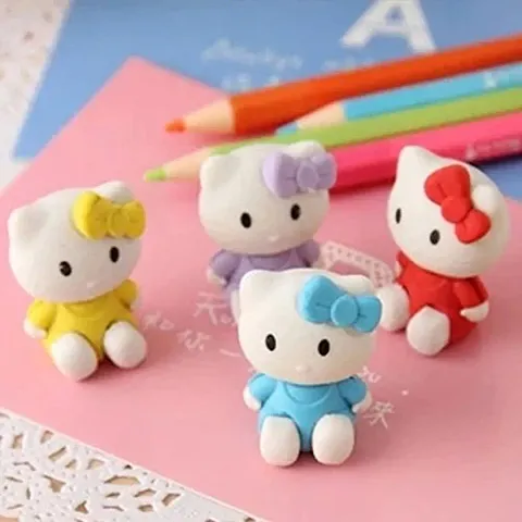 Cute Hello Kitty Erasers for Kids ( Pack of 6 )