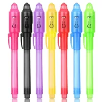 CAVIORS Store ( Pack of 6 ) Magic Pen with Uv Light For Kids and Adults Hidden Information | Written Fun Activities | Best Gift Item (Multicolor)-thumb4