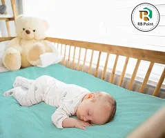 Waterproof  Washable Bed Sheet/Mattress Protection Sheet/Crib Sheet Medium/Bed Protector Cotton Soft Dry Sheet for Babies Mattress Protector Medium Size 100x70 Cm-thumb4