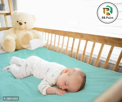 Waterproof  Washable Bed Sheet/Mattress Protection Sheet/Crib Sheet Medium/Bed Protector Cotton Soft Dry Sheet for Babies Mattress Protector Medium Size 100x70 Cm-thumb5