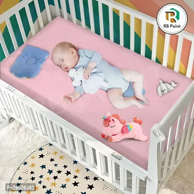 New Born Baby Drysheet Urine Sheet for Bed Protect, Baby Dry Mats Waterproof, Baby Dry Mattress and Baby Accessories from New Born Baby Comb Medium Size 100x 70 Cm-thumb3