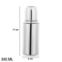 RB POINT Stainless Steel Feeding Bottle Water Bottle Thermos, Double Wall Vacuum Intelligent for New Born Babies Milk Bottle-thumb2