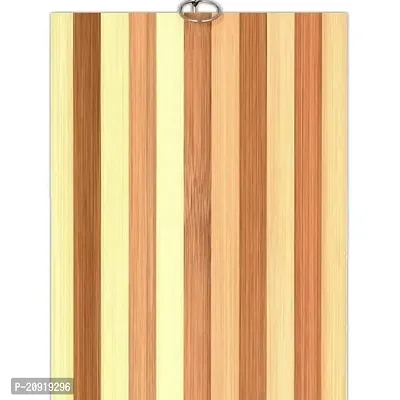 Natural Wooden Cutting Board Chopping Board Natural Bamboo Chopping Board Set for Kitchen Non-Slip Without Handle Durable Vegetable Board (Size=32x23)