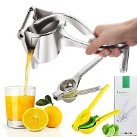 Efficient Manual Lemon Juice Extractor - Hand Pressed Lemon Squeezer and Citrus Juicer for Fast and Easy Juice Extraction, Durable and Heavy Duty Construction.-thumb1