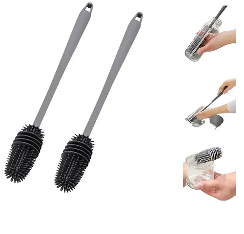 Silicone Bottle Cleaner Brush Pack Of 2