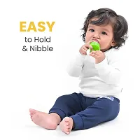 RB POINT Baby Safe Silicone Squeeze Fresh Food Feeder Bottle with Food Dispensing Spoon, Infant Food Nibbler Teething Toy Feeding Pacifier, Food Feeder Combo Pack of 2-thumb1
