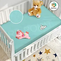Combo of 2 New Born Baby Dry Mats Waterproof Small Size 70cm x 50 cm, Baby Mattress Protector Waterproof, Water Absorbent Mats Baby and Baby Accessories for New Born-thumb1