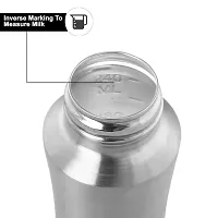 RB POINT 2 in 1 Use Regular Stainless Steel Baby Feeding Bottle with Stainless Steel Cap, Mirror Finish Plain Silver, Small Neck Design for Easy Grip(Pack of 2)-thumb2