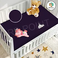 Pack of 2 Bed Protector 100% Waterproof Cotton Material Skin Friendly Fabric Fast Urine Absorbent 100x70cm for New Born Babies (Medium Size)-thumb1