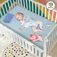Waterproof Quickly Dry Sheet New Born Baby Skin Friendly Diaper Free Sleeping mat Washable Breathable Urine Absorbing Sheet Baby Bed Protector Massage Mat Medium Size 100x70 CM (Pack of 2)-thumb2