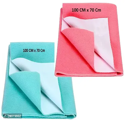 Waterproof  Washable Bed Sheet/Mattress Protection Sheet/Crib Sheet Medium/Bed Protector Dry Mattress Sheet Made of Cotton Bed Protector Medium Size 100x70CM