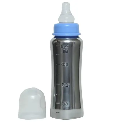 304 Stainless Steel Baby Feeding Bottle for Kids Steel Feeding Bottle for Milk and Baby Drinks