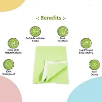 Waterproof Washable and New Baby Born Products New Born Baby Bed Protector Waterproof 100 x 70 CM Baby Water Proof Urine Mat, Diaper Mat (Medium Size)-thumb3