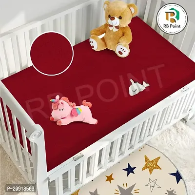 Baby Dry Sheet Perfect for 0 to 6 Months Baby Combo of 2/ Waterproof  Washable Bed Sheet/Mattress Protection Sheet/Crib Sheet Small/Bed Protector (100CM X 70CM)-thumb5